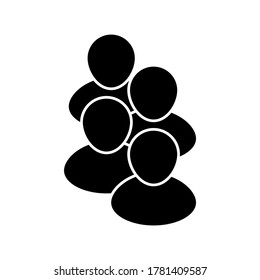 people icon or logo isolated sign symbol vector illustration - high quality black style vector icons

