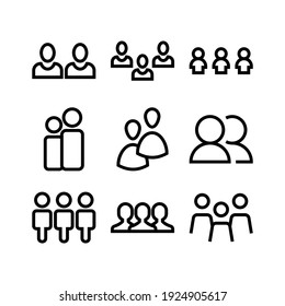 people icon or logo isolated sign symbol vector illustration - Collection of high quality black style vector icons
