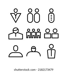 people icon or logo isolated sign symbol vector illustration - Collection of high quality black style vector icons
