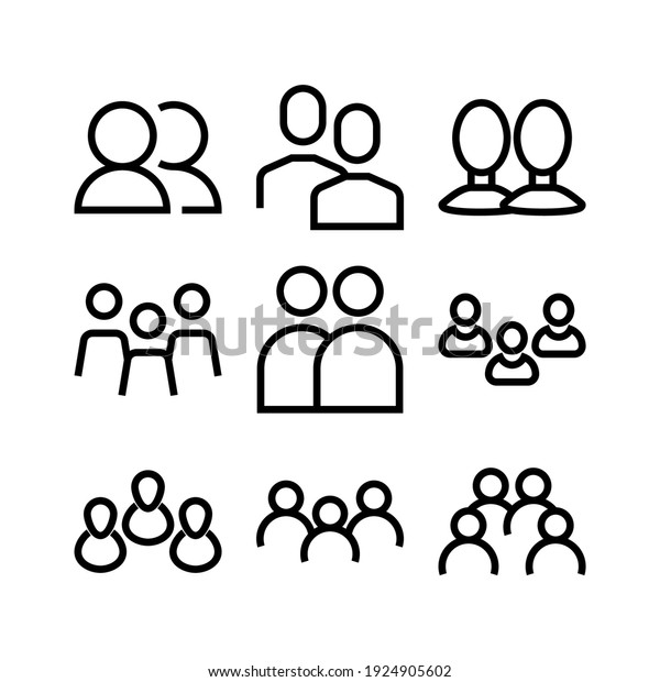 people icon or\
logo isolated sign symbol vector illustration - Collection of high\
quality black style vector\
icons\
