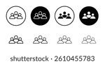 people icon logo set vector