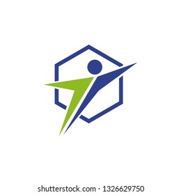 People icon logo template