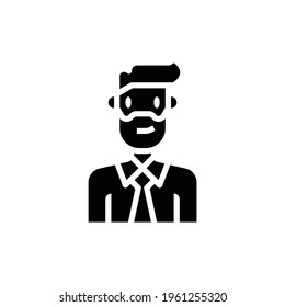 Icono de la gente Icono Hombre hipster Vector Ilustración