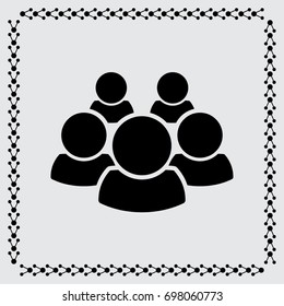 People icon, man vector illustration