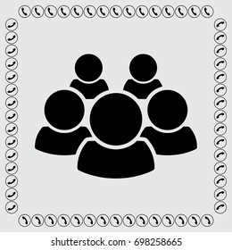 People icon, man vector illustration