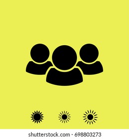 People icon, man vector illustration