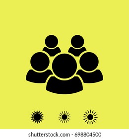 People icon, man vector illustration