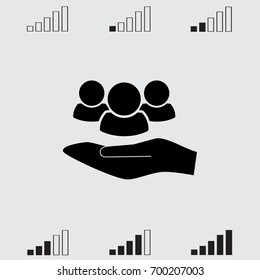 People icon, man vector illustration