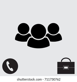 People icon, man vector illustration