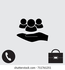 People icon, man vector illustration