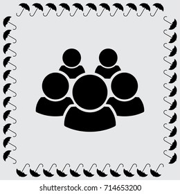 People icon, man vector illustration