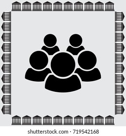 People icon, man vector illustration