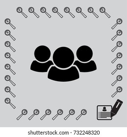 People icon, man vector illustration