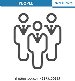 People Icon. Men, Man, Group. Professional, pixel perfect icon, EPS 10 format.