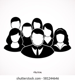 People Icon - Men & Women Vector