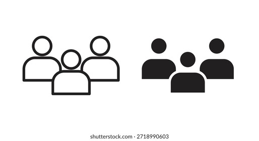 Icono de la gente para el App móvil, diseños editables
