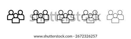 people icon for mobile concept and web design.