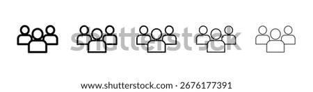 people icon for mobile concept and web design.