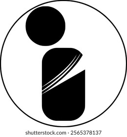 People icon in monochrome  style 