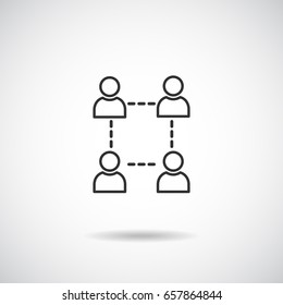People Icon , network