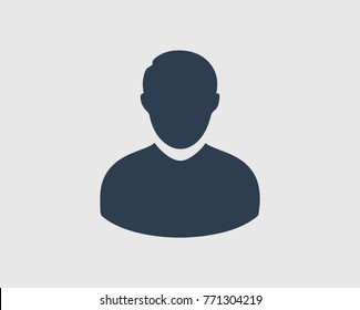 People Icon on gray Background 