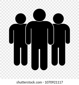People icon on transparent background. Person symbol