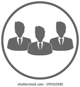 people icon on white background 