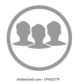 people icon on white background 