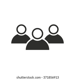 People  icon  on white background. Vector illustration.