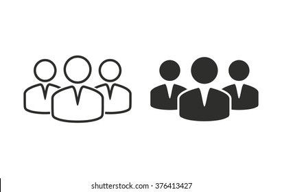 People  icon  on white background. Vector illustration.