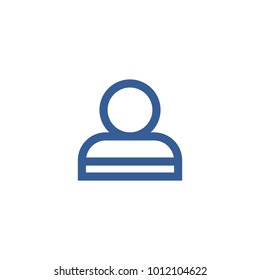 People icon in orange and blue