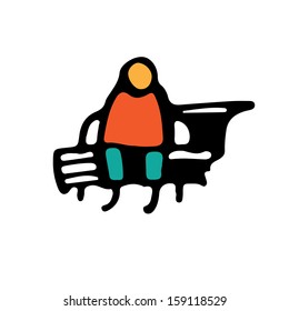 People icon. Outdoor