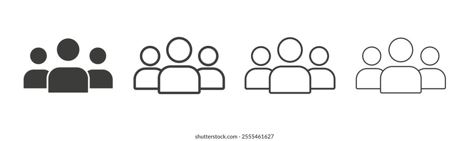 people icon pack. vector illustration