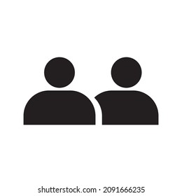 people icon. person icon. conection icon