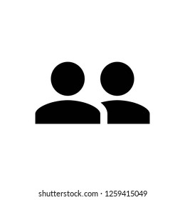 people icon. person icon. User Icon in trendy flat style isolated on grey background.