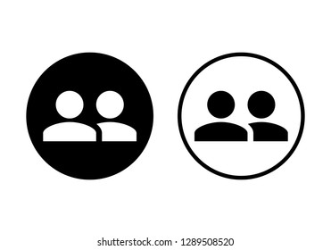 people icon. person icon. User Icon in trendy flat style isolated on grey background.