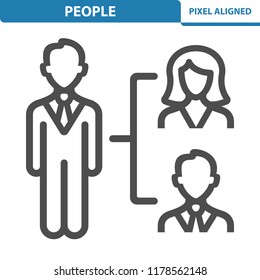 People Icon. Professional, pixel perfect icon, EPS 10 format.