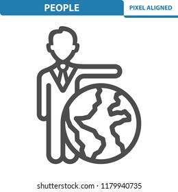 People Icon. Professional, pixel perfect icon, EPS 10 format.