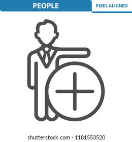 People Icon. Professional, pixel perfect icon, EPS 10 format.