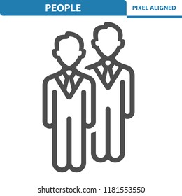 People Icon. Professional, pixel perfect icon, EPS 10 format.