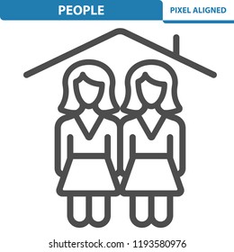 People Icon. Professional, pixel perfect icon, EPS 10 format.