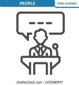 People Icon. Professional, pixel perfect icon, EPS 10 format.