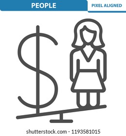 People Icon. Professional, pixel perfect icon, EPS 10 format.