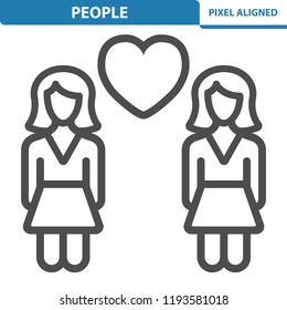 People Icon. Professional, pixel perfect icon, EPS 10 format.