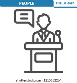 People Icon. Professional, pixel perfect icon, EPS 10 format.