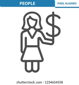 People Icon. Professional, pixel perfect icon, EPS 10 format.
