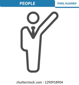 People Icon. Professional, pixel perfect icon, EPS 10 format.