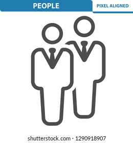 People Icon. Professional, pixel perfect icon, EPS 10 format.