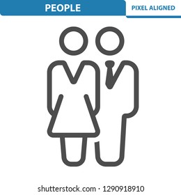 People Icon. Professional, pixel perfect icon, EPS 10 format.