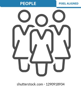 People Icon. Professional, pixel perfect icon, EPS 10 format.